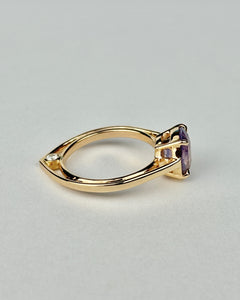 Opalescent Purple Sapphire Ring