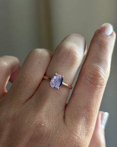 Blue Purple Sapphire Ring