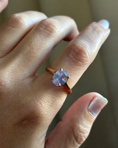 Opalescent Purple Sapphire Ring