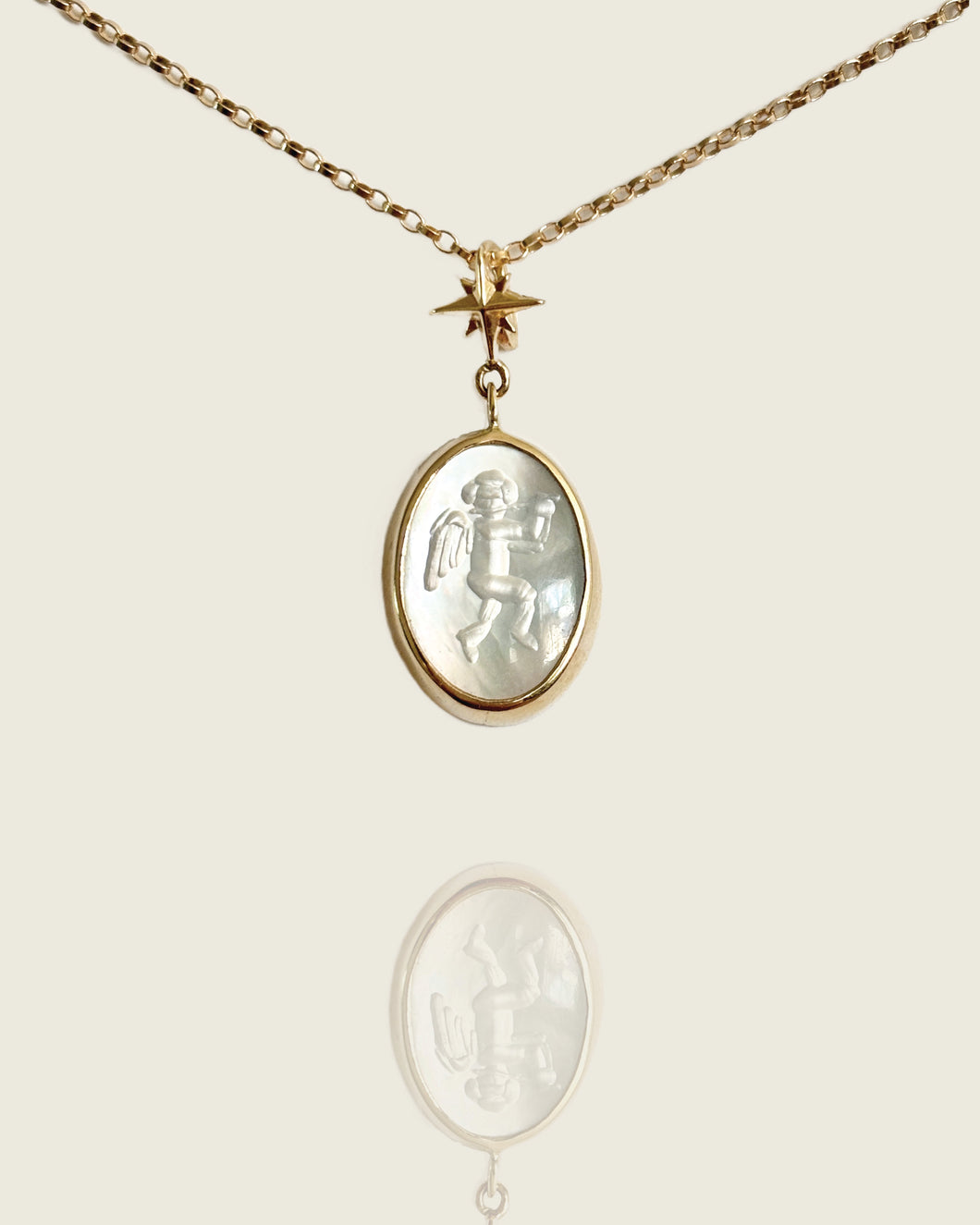 Intaglio Cherub Pendant