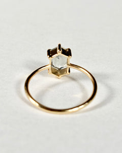 Hexagon Montana Sapphire Ring