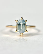 Load image into Gallery viewer, Hexagon Montana Sapphire Ring
