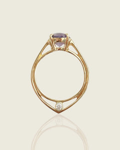 Opalescent Purple Sapphire Ring