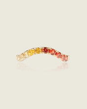 Load image into Gallery viewer, Sunset Sapphire ONDA Ring 2.5mm
