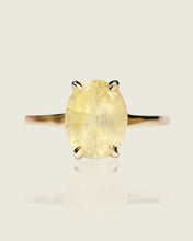 Load image into Gallery viewer, Hazy Yellow Sapphire Ring
