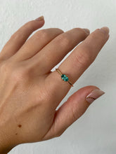 Load image into Gallery viewer, Teal Tourmaline Elongated Hexagon Ring
