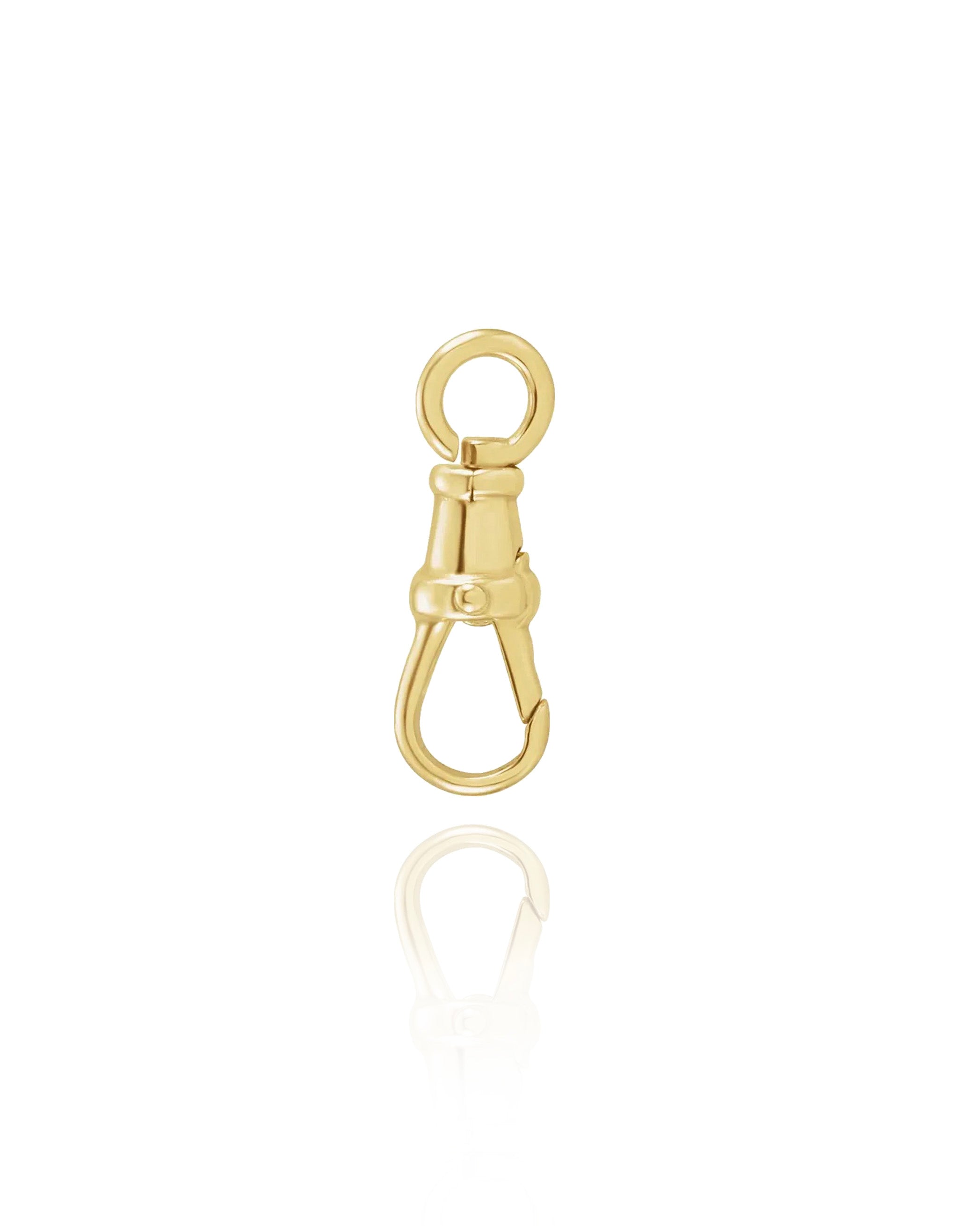 Weathered Gold Lobster Clasp with Rounded Swivel Bottom - 2.875 x 0.875